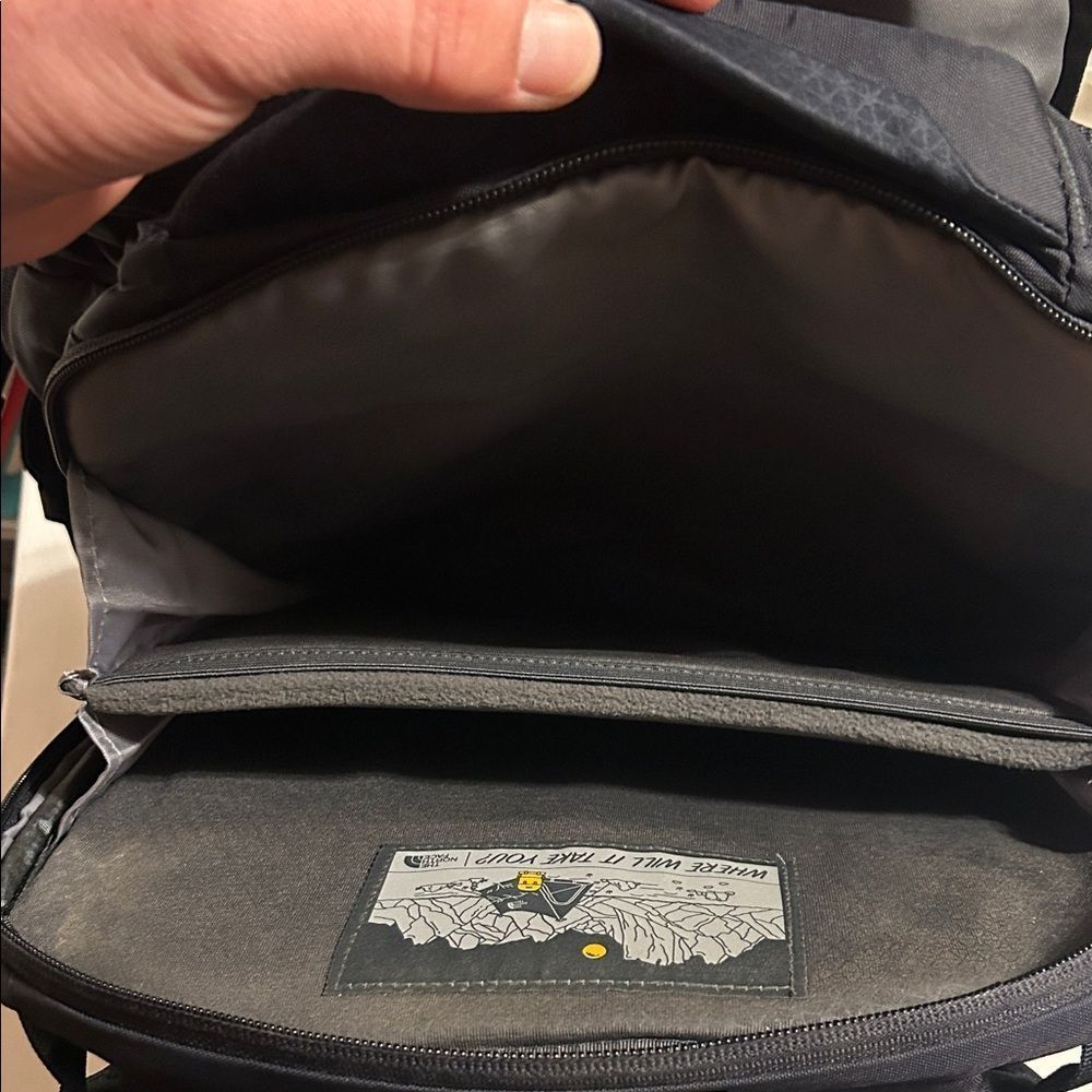 The North Face Black and Navy Backpack - Picture 3 of 7